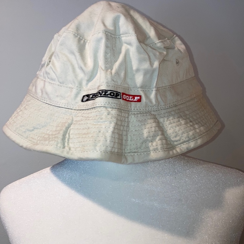 MENS DUNLOP GOLF SUN HAT SZ L TAN